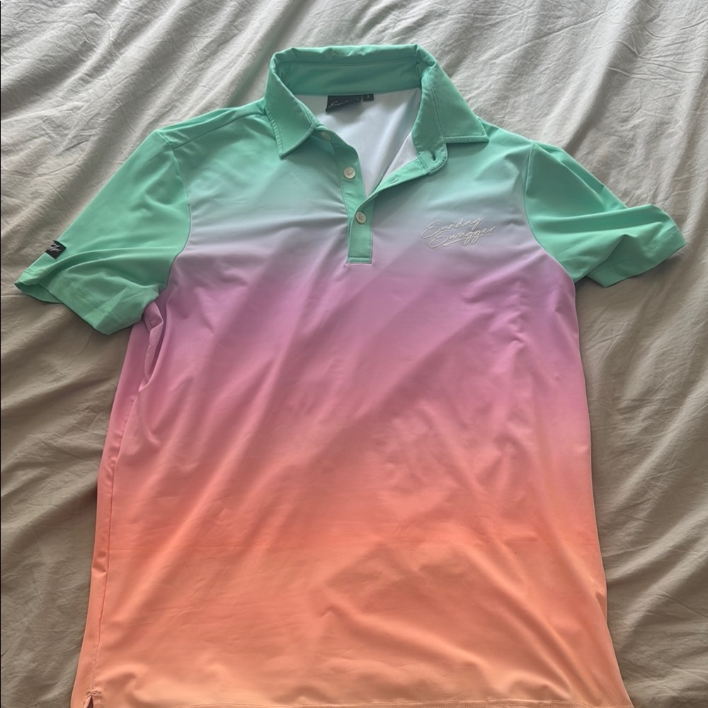 Sunday Swagger Gradient Polo Shirt